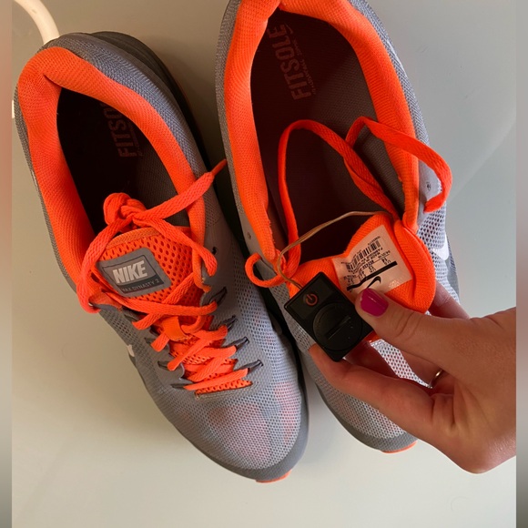 Nike Max Dynasty 2 Men’s Size 14 Custom Light Up Gray Orange - Picture 7 of 8